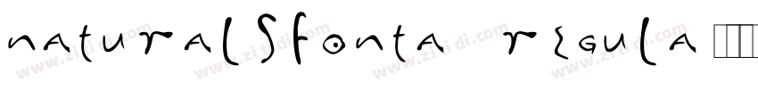 NaturalsFontA Regula字体转换